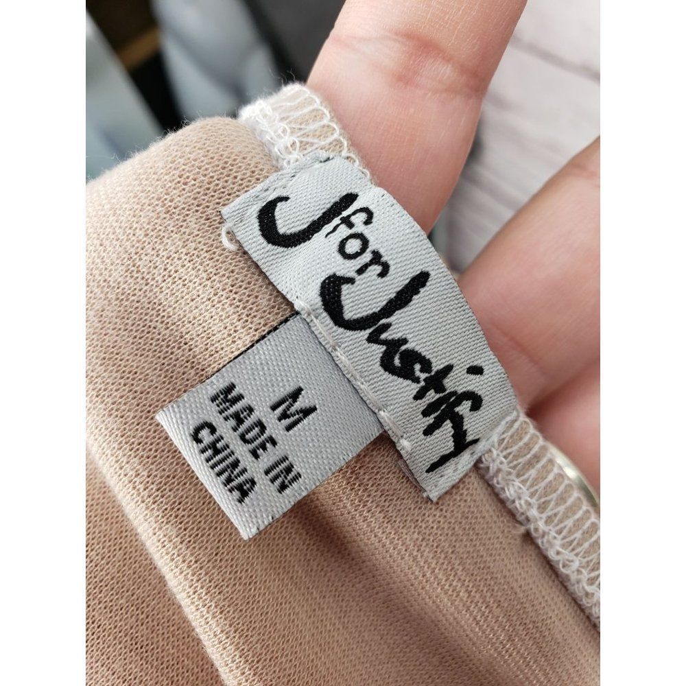 J For Justify Beige Pullover Sleeveless Adjustable Crop Top Size Medium - Picture 6 of 13